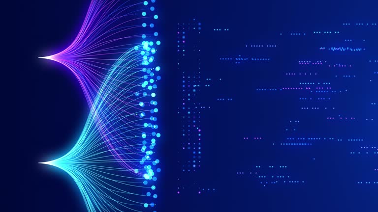 Abstract data flow background